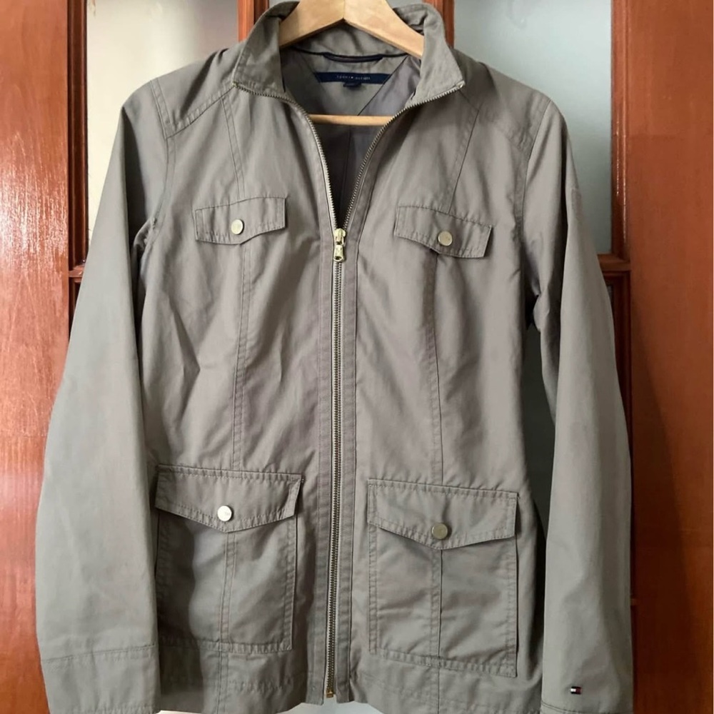 Tommy Hilfiger Grey Rain Coat